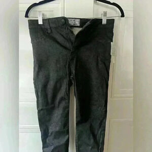 Free people black jeans with silver shimmer